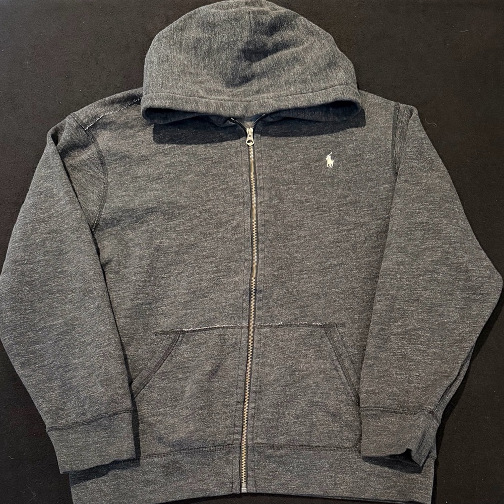 Polo Ralph Lauren Gray Hoodie Heavy Weight‎ Mens Size XL